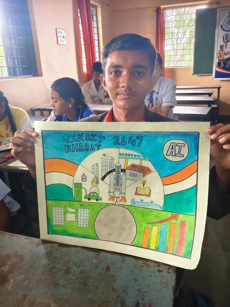 मेरे सपनों का भारत’ में दिखी विद्यार्थियों की विकसित भारत की परिकल्पना